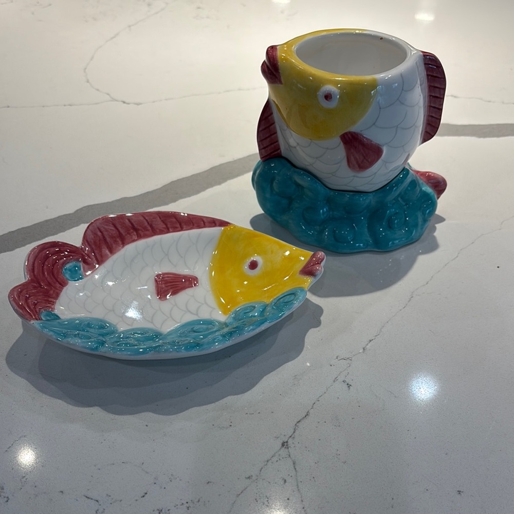 Colorful Fish Ceramic Set